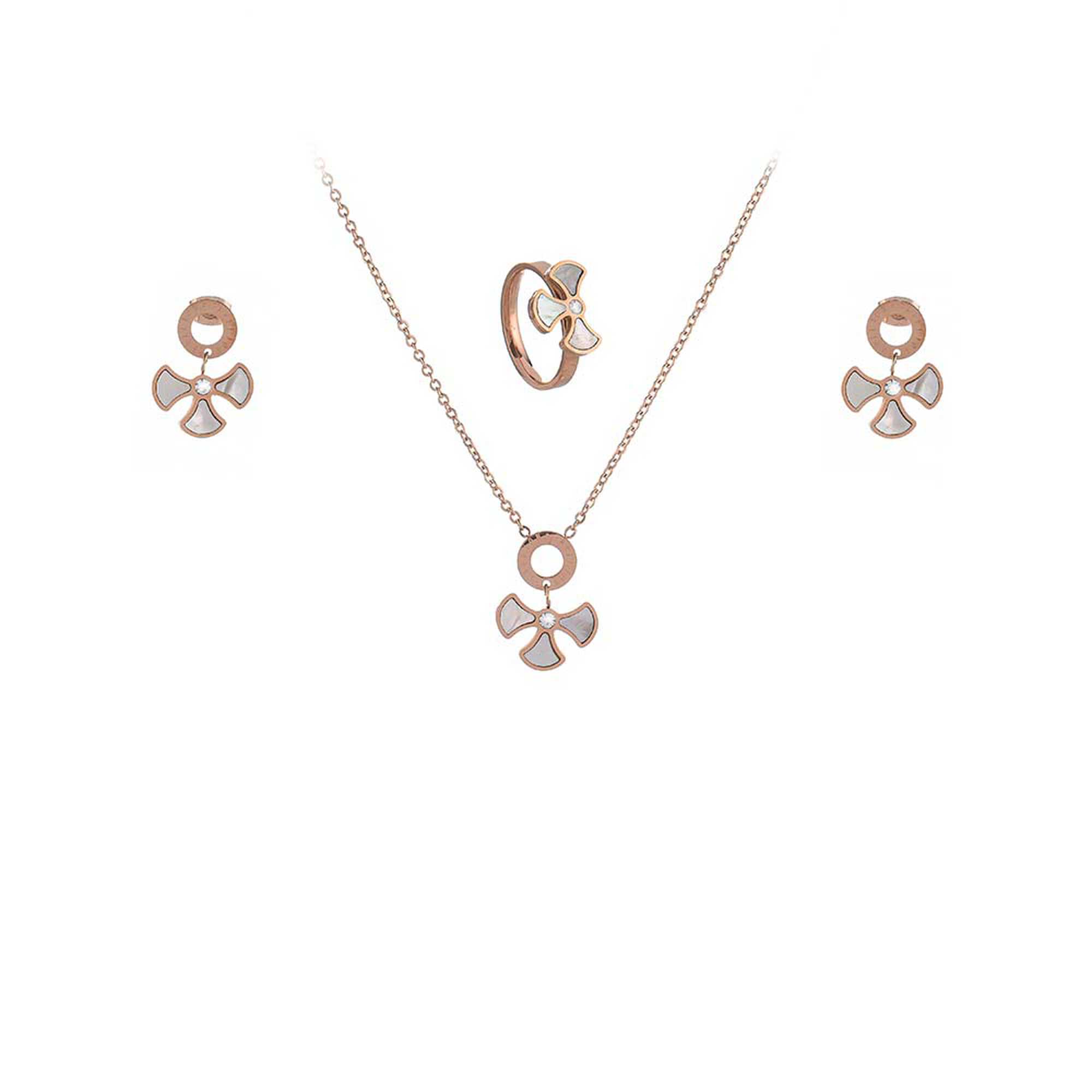 Papillon Accessories Gift Set Rose Gold 3 Pieces