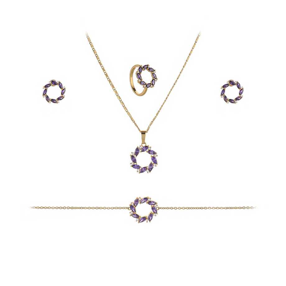 Papillon Accessories Gift Set Gold 4 Pieces