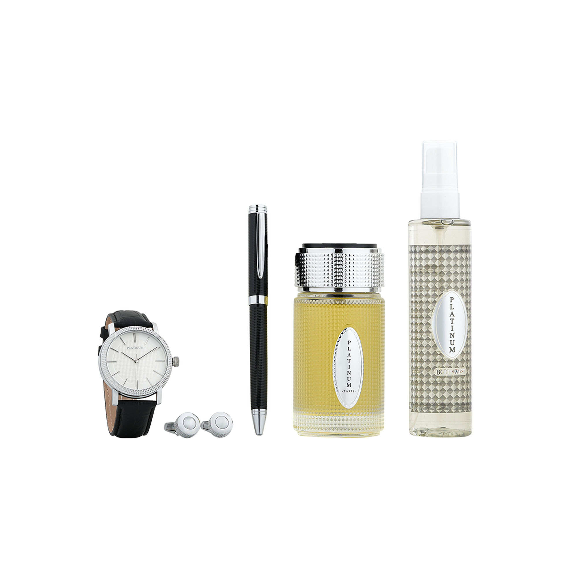 طقم بلاتنيوم رجالي اكسسوار-عناية