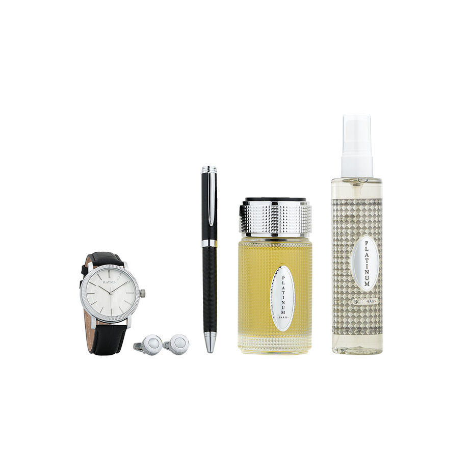 طقم بلاتنيوم رجالي اكسسوار-عناية