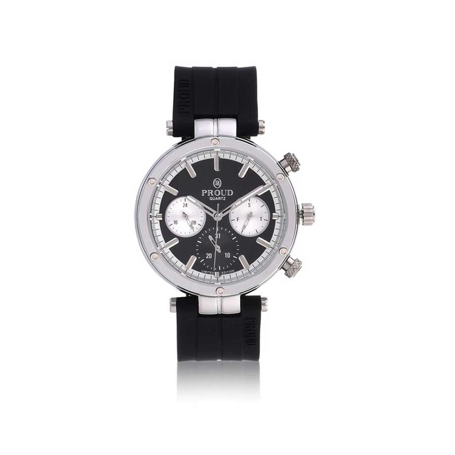 Proud Rubber Silver Men&rsquo;s Watch - STF-19PR015