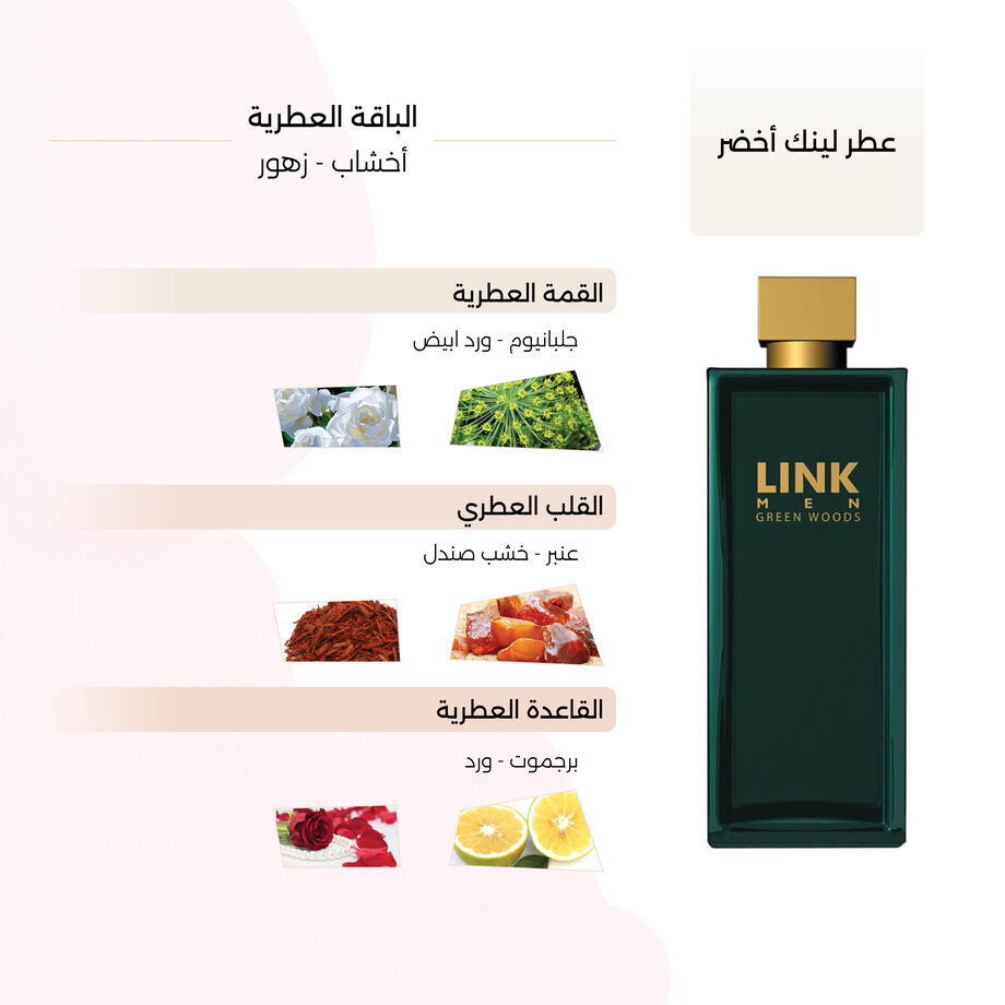 عطر لينك أخضر رجالي 