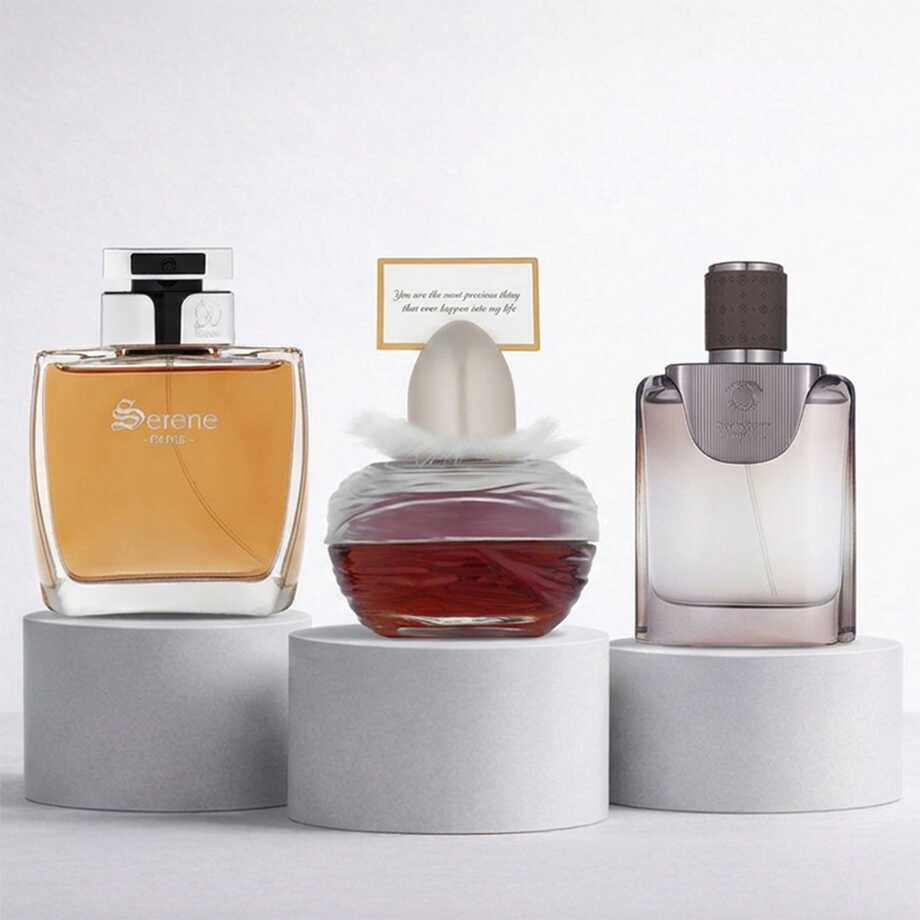 Signature Fragrance Collection (Dream for Women 100 ml &ndash; Serene for Men 15 ml &ndash; Forte for Men 100 ml)
