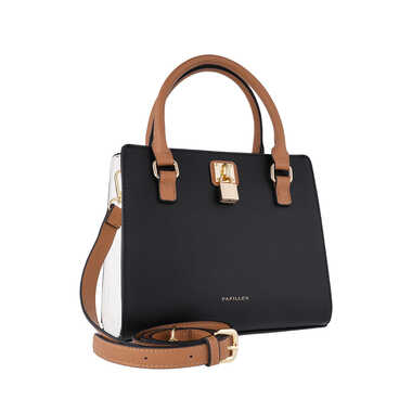 Papillon Handbag Black and Beige- Women&rsquo;s bags -NOR- 84298