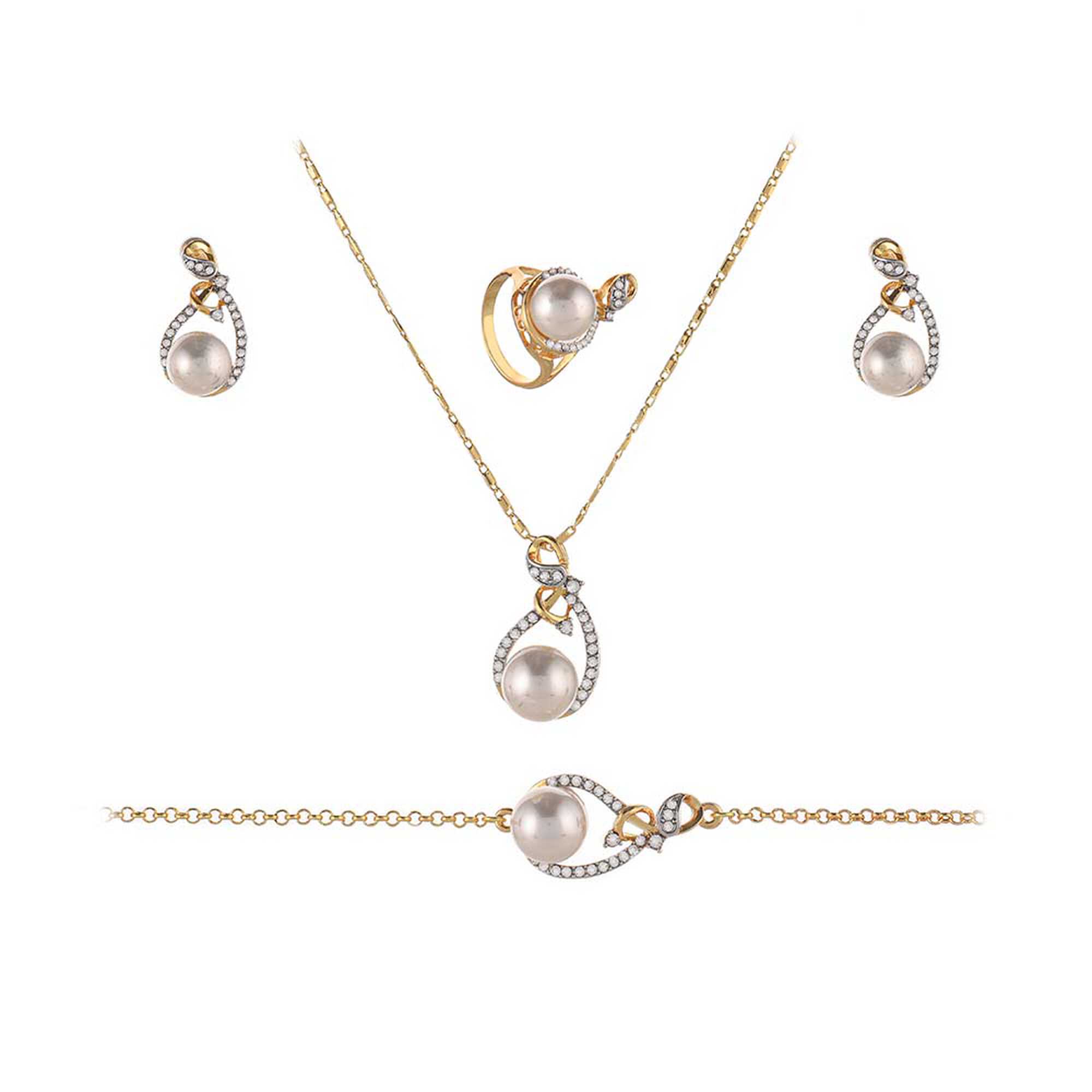 Papillon Accessories Gift Set Gold 4 Pieces