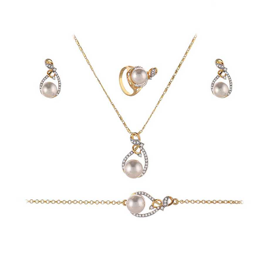 Papillon Accessories Gift Set Gold 4 Pieces