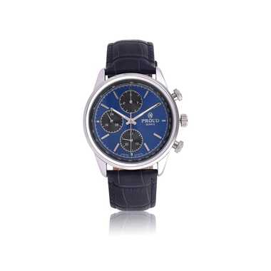 Proud leather silver men&rsquo;s Watch TF-19PR025