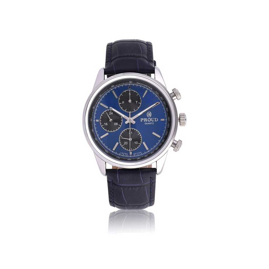 Proud leather silver men&rsquo;s Watch TF-19PR025