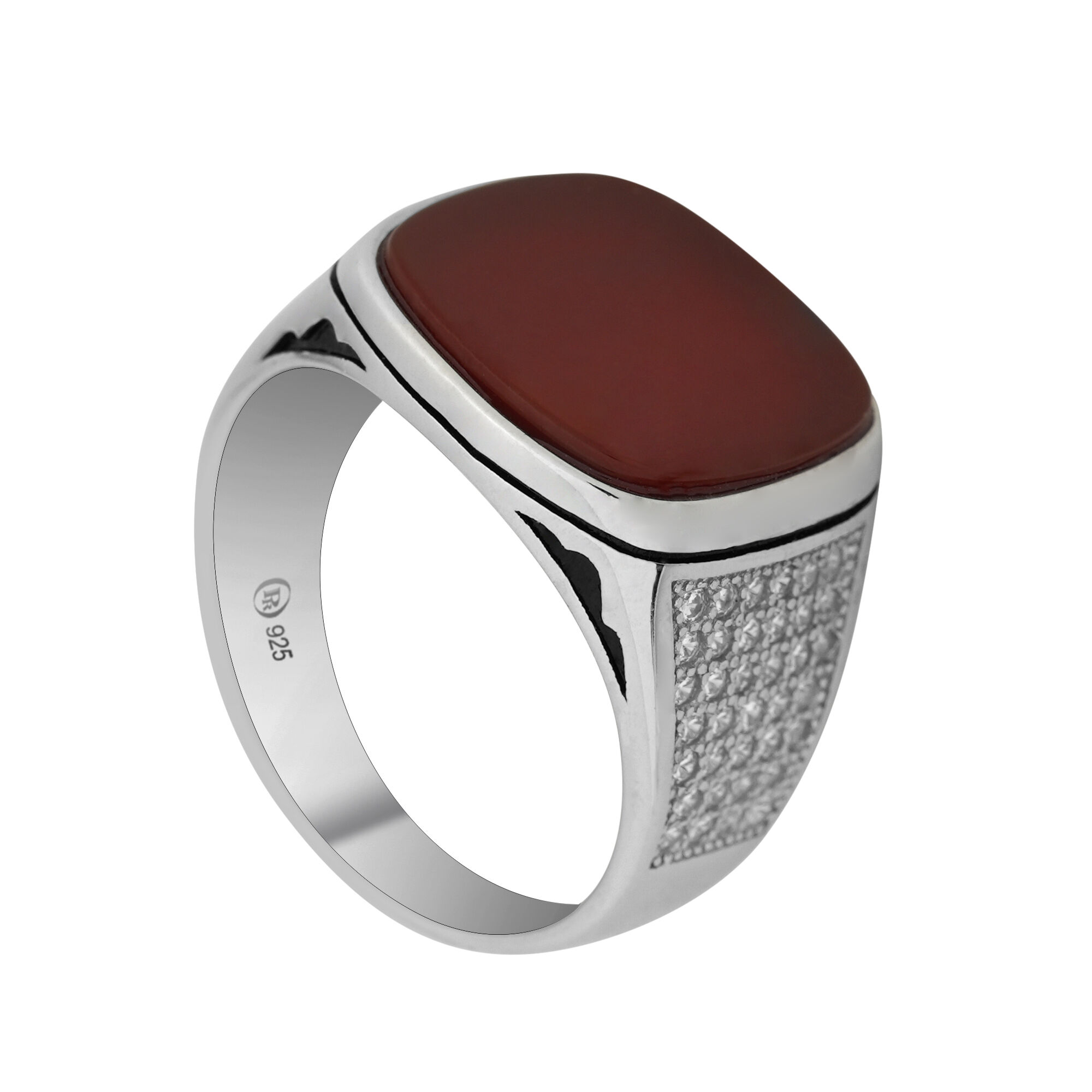 علبة+ RA7425-8-JS-3-22 خاتم براود فضه