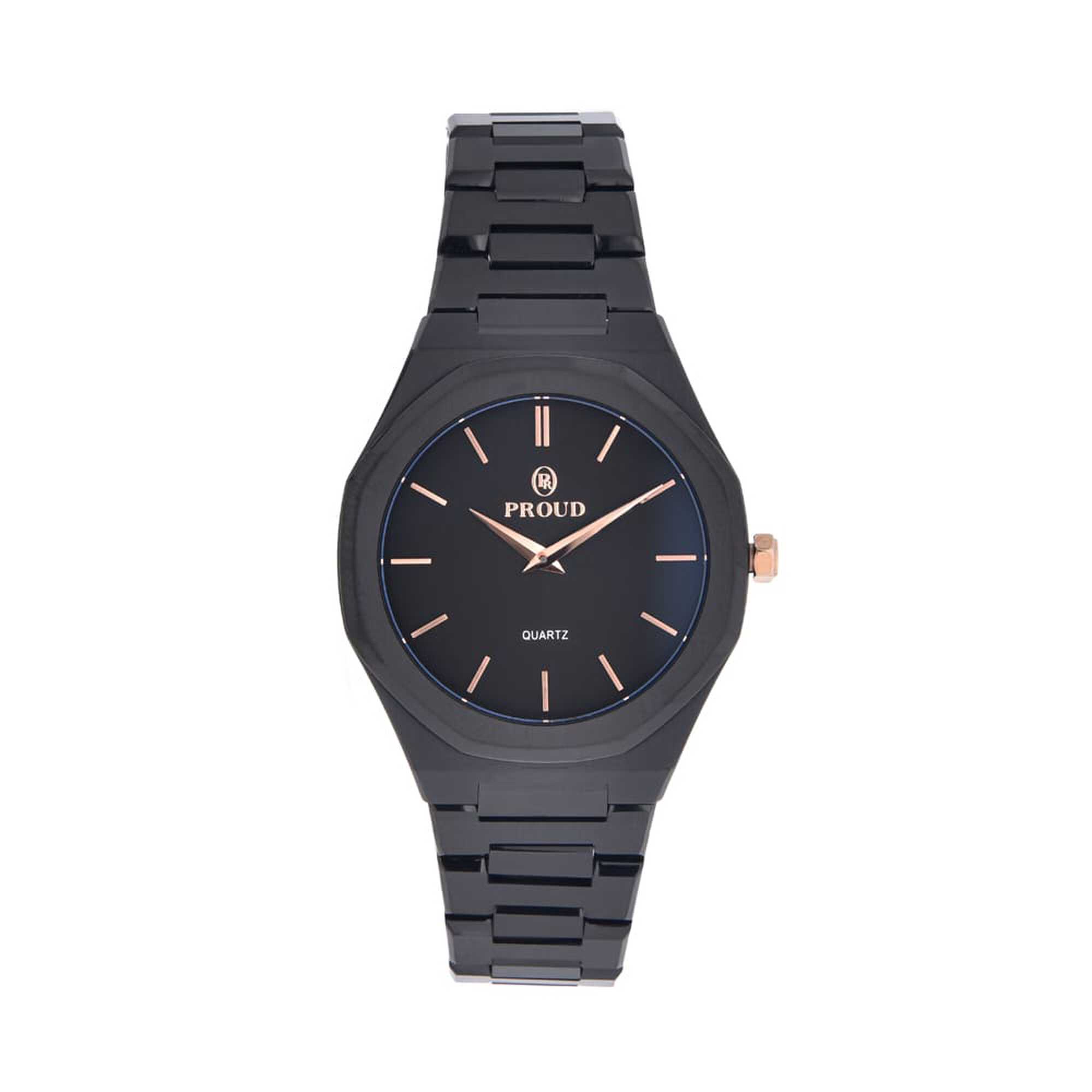 Proud Steel Black Men&rsquo;s Watch - SM-21024