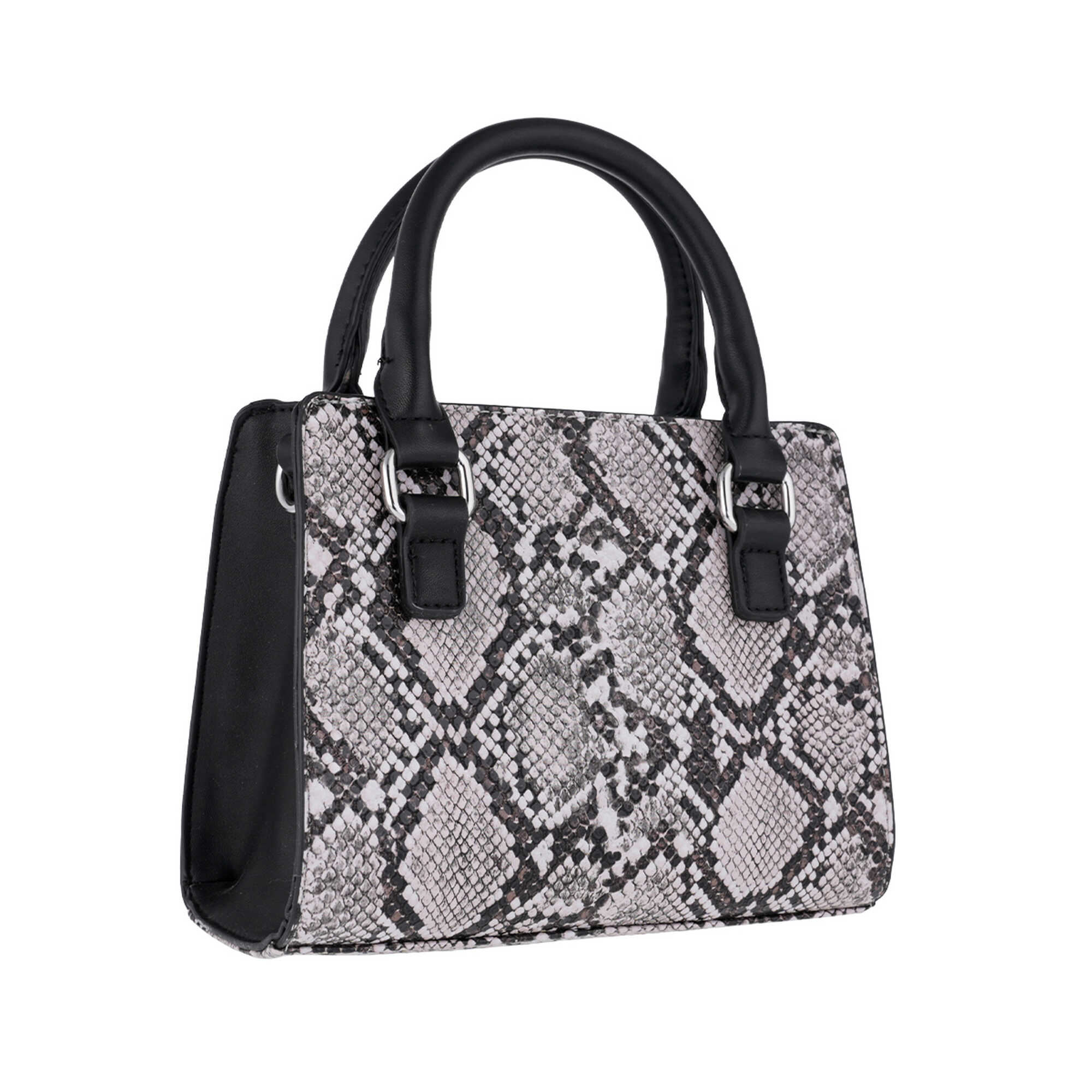 Black Papillon bag with snake pattern NOR-81274E-3_S