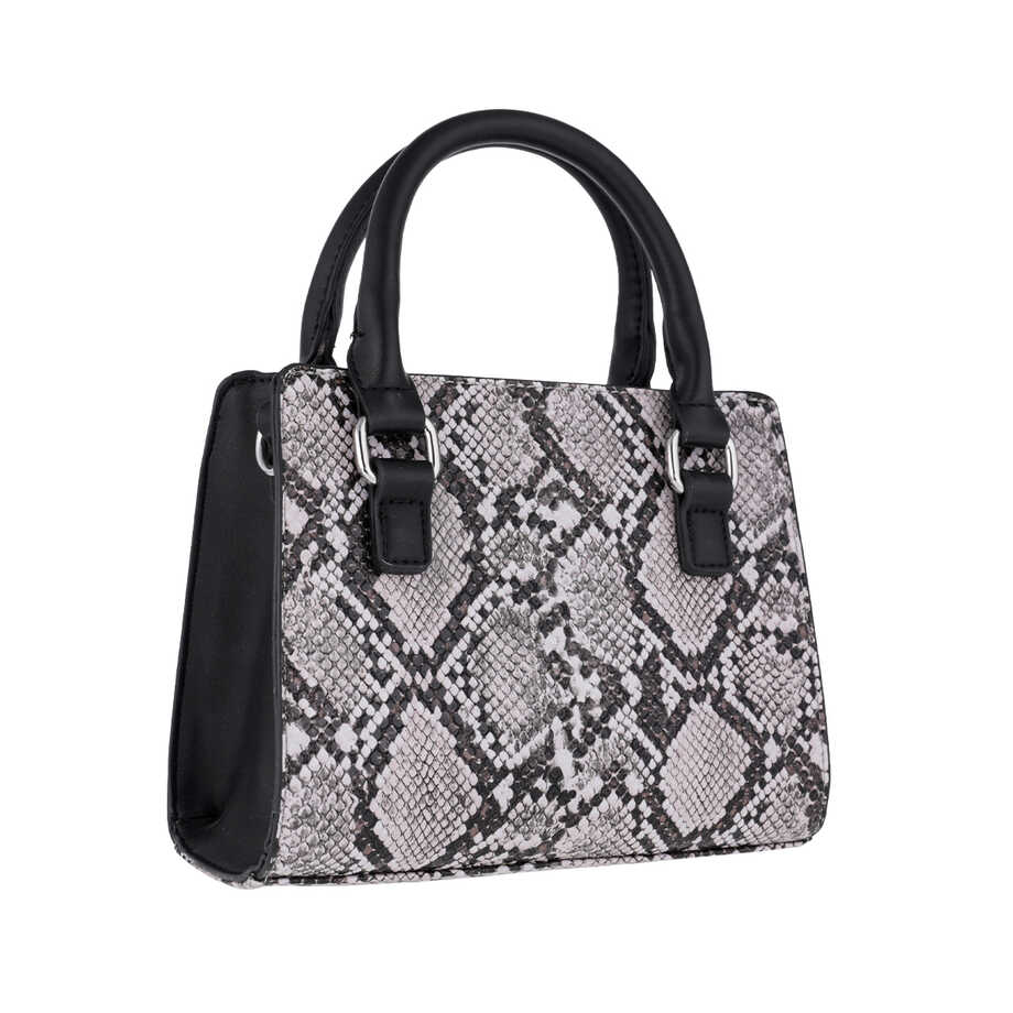Black Papillon bag with snake pattern NOR-81274E-3_S