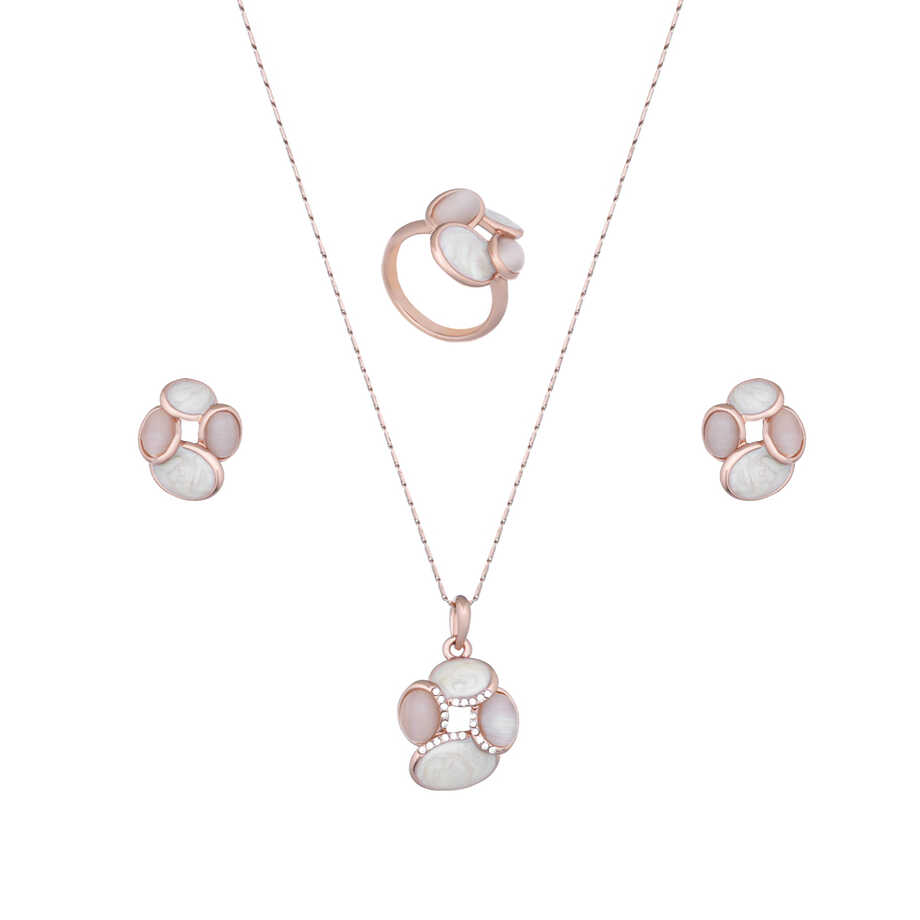 Papillon Accessories Gift Set Rose Gold 3 Pieces