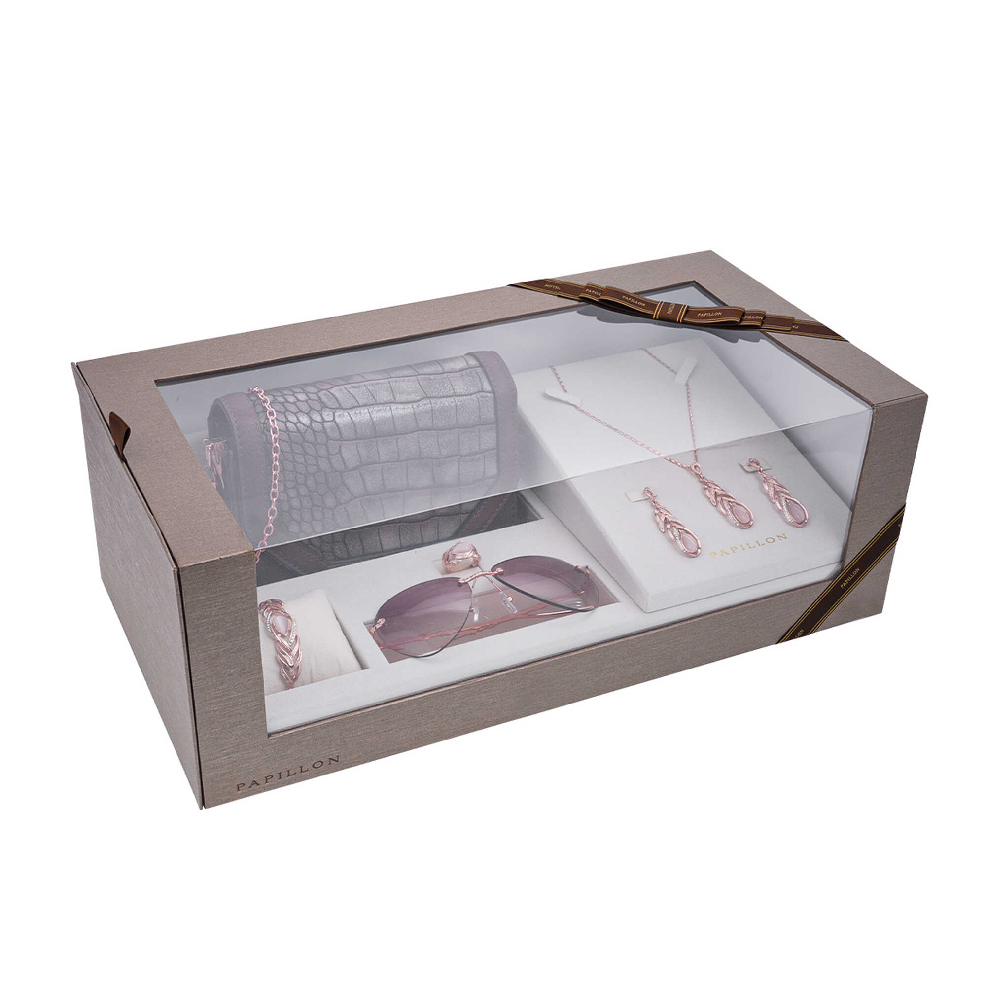 Papillon Accessories Gift Set Rose Gold 6 Pieces