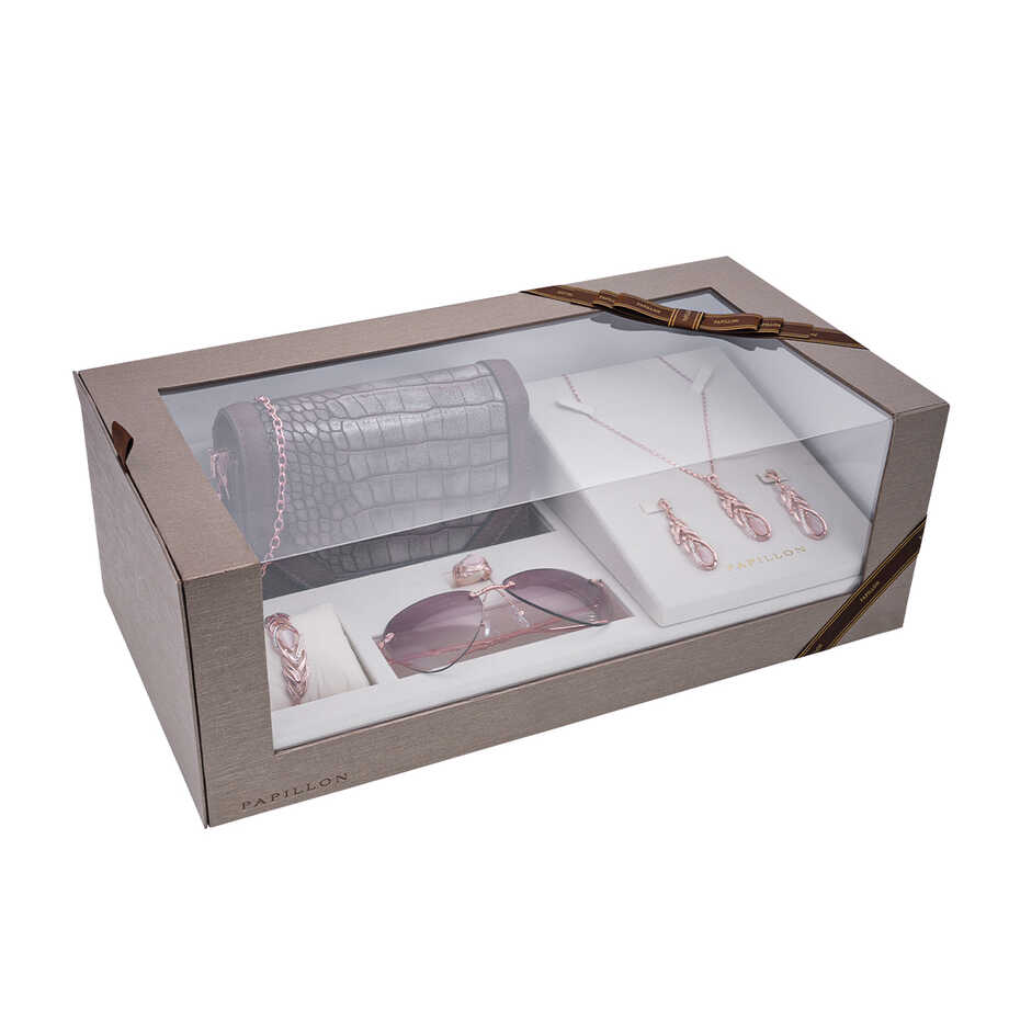 Papillon Accessories Gift Set Rose Gold 6 Pieces