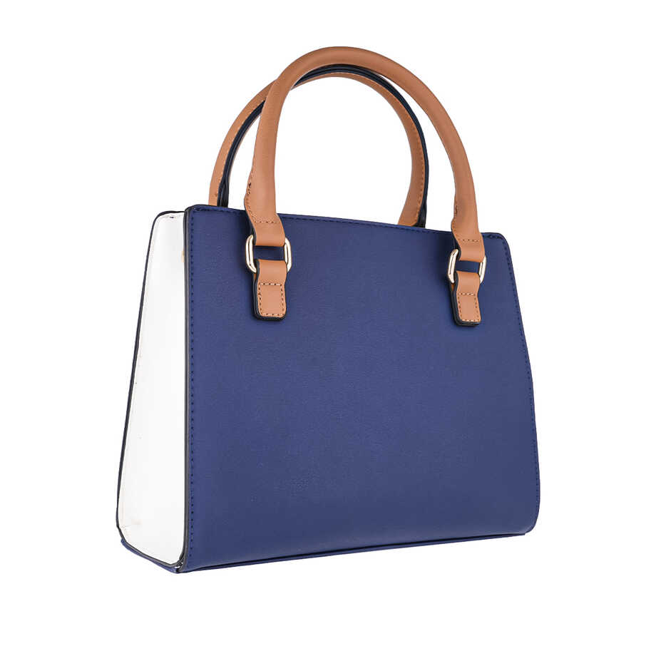 Papillon Handbag Blue and Beige- Women&rsquo;s bags - NOR-84298