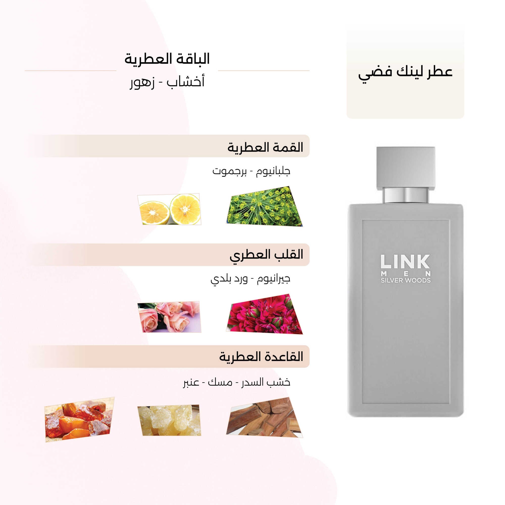 عطر لينك فضي الرجالي 