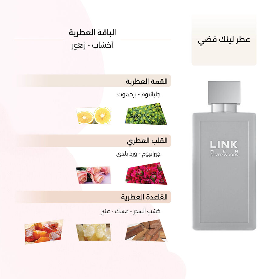 عطر لينك فضي الرجالي 