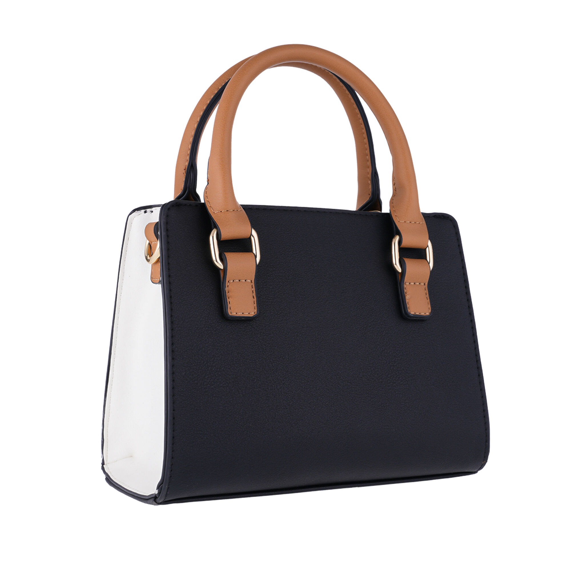 شنطة بابيون هاند باج أسود وبيج 