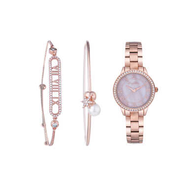 Papillon Accessories Gift Set Rose Gold 3 Pieces