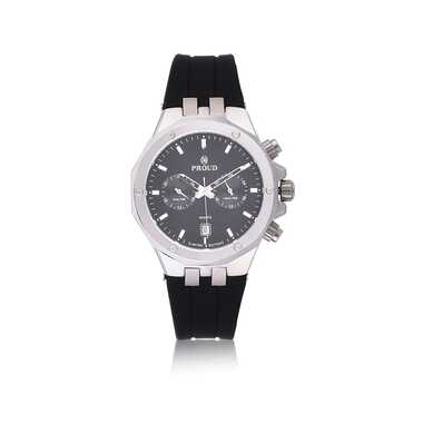 Proud Rubber Silver Men&rsquo;s Watch - STF-19PR002