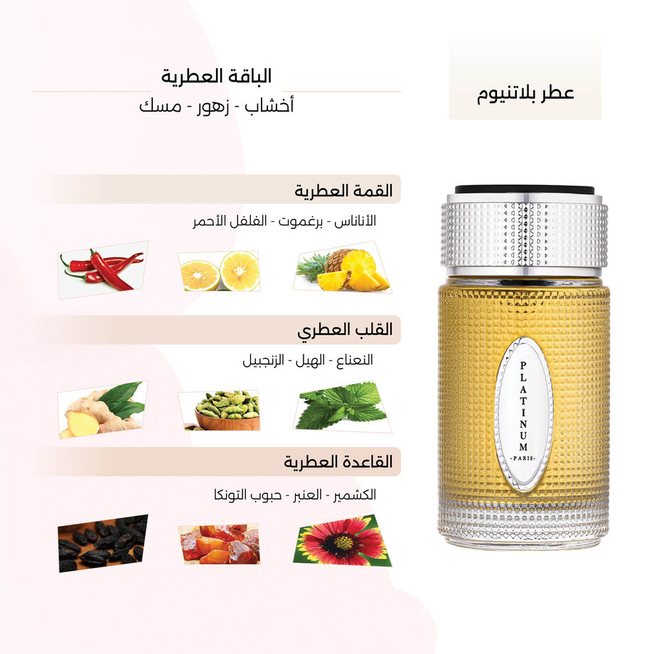 عطر بلاتنيوم  الرجالي من جنجل